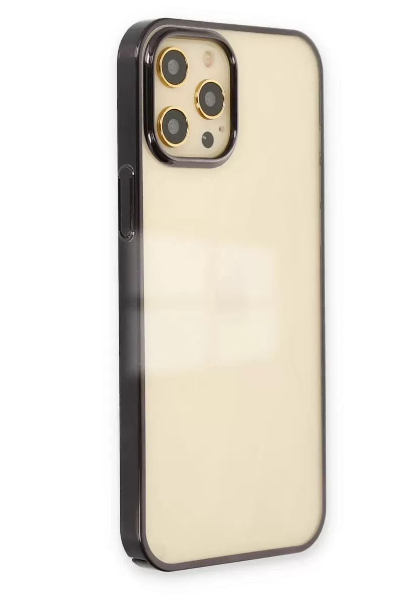 Newface Apple iPhone 12 Pro Max Kılıf Element Silikon - Siyah