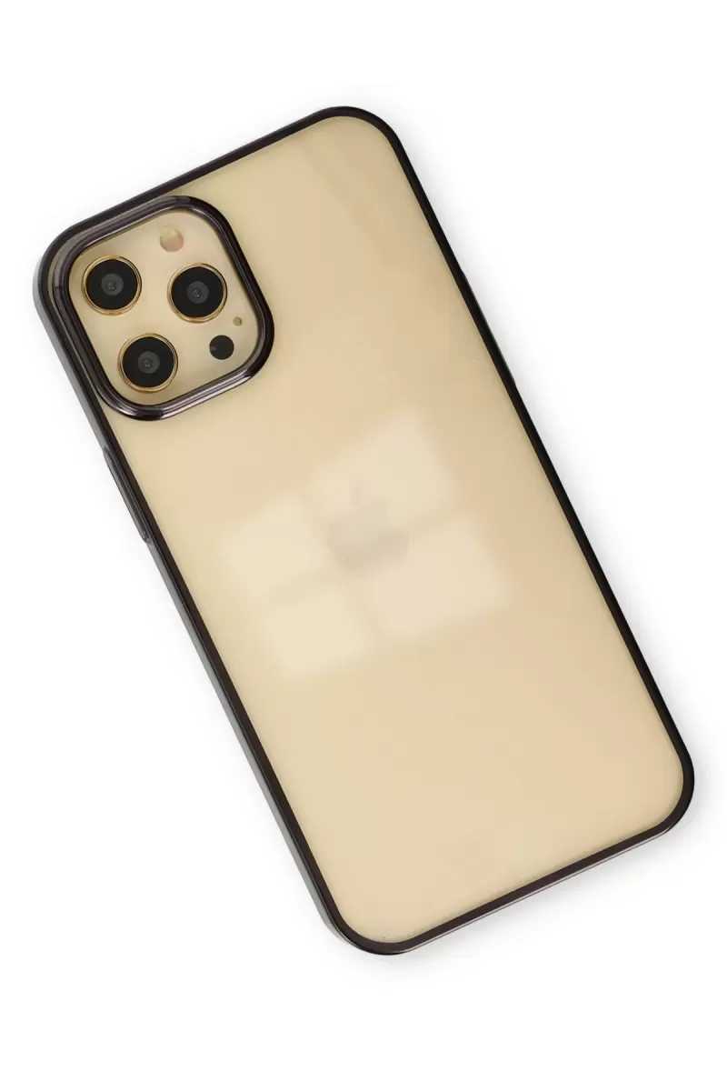 Newface Apple iPhone 12 Pro Max Kılıf Element Silikon - Siyah