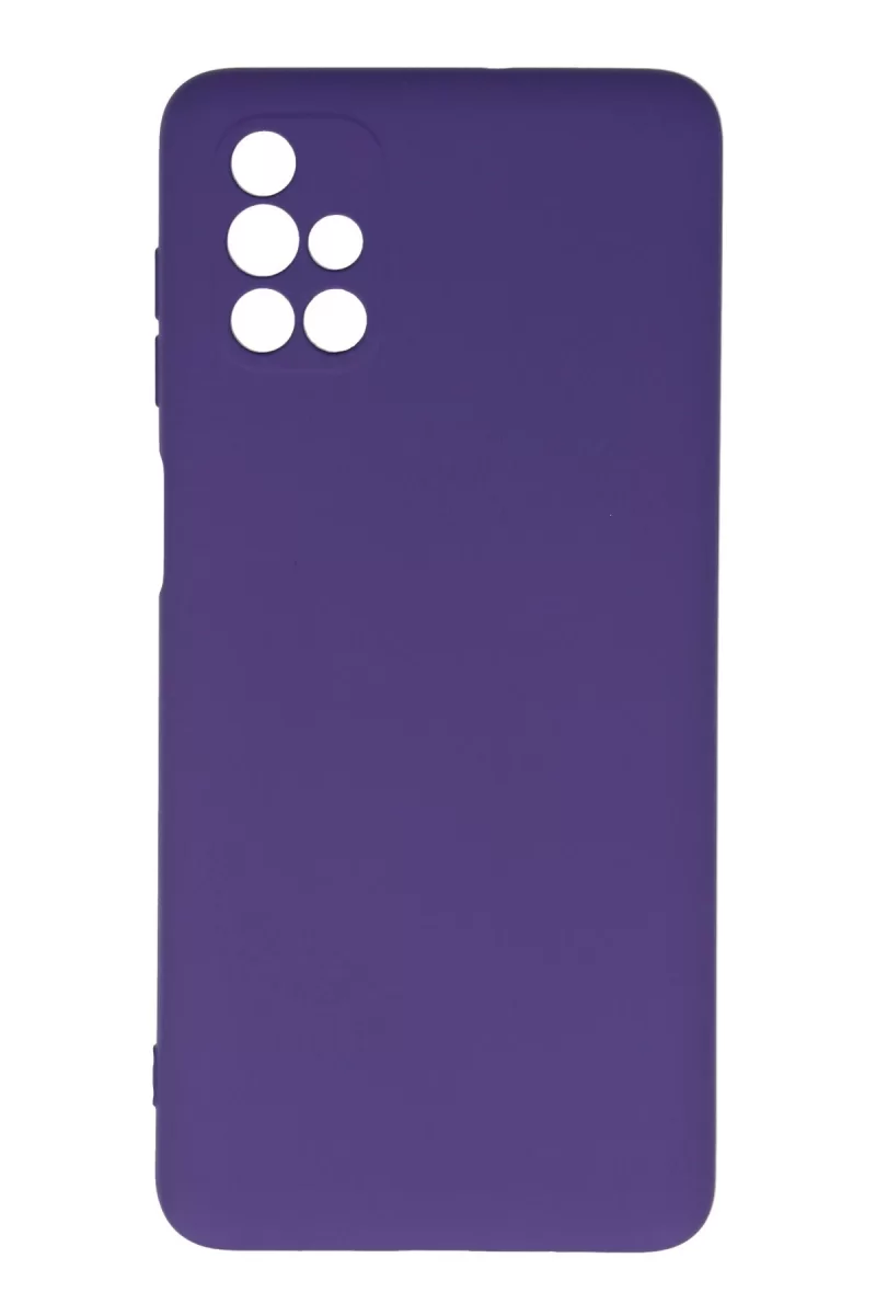 Newface Samsung Galaxy M51 Kılıf Nano içi Kadife Silikon - Mor