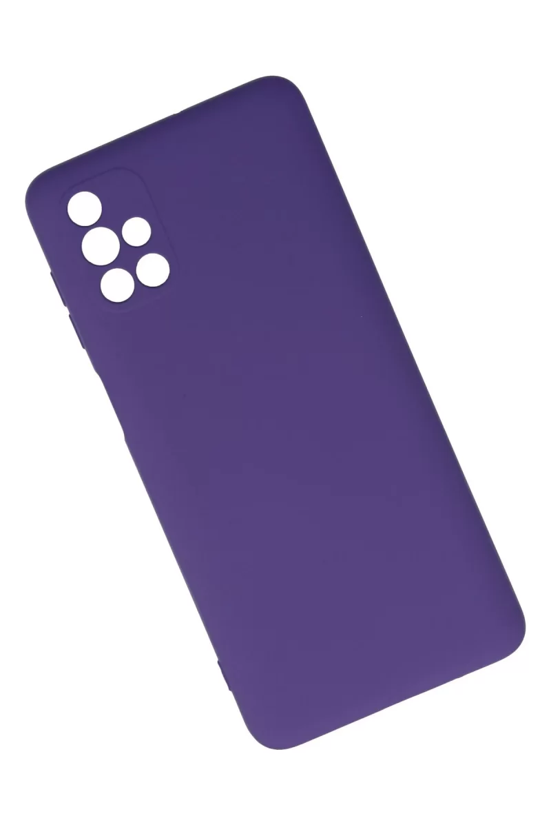 Newface Samsung Galaxy M51 Kılıf Nano içi Kadife Silikon - Mor