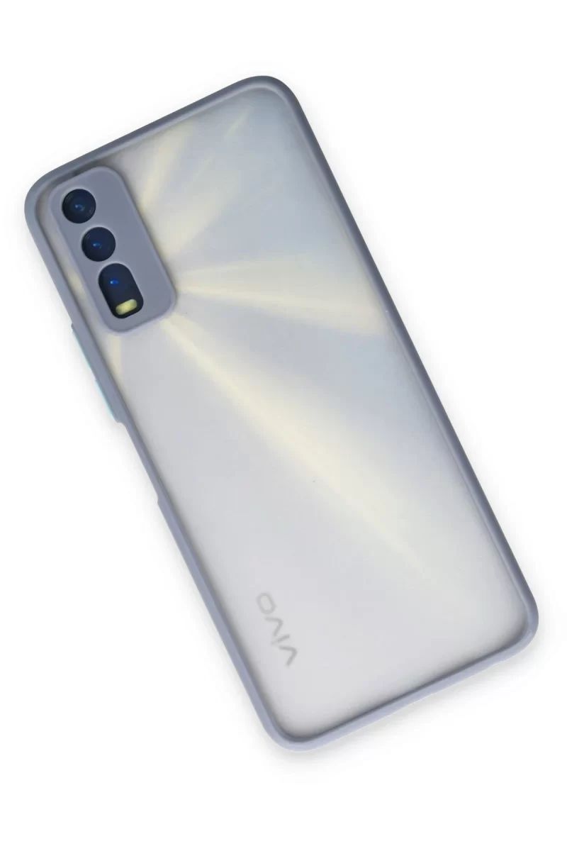Newface Vivo Y11S Kılıf Montreal Silikon Kapak - Gri