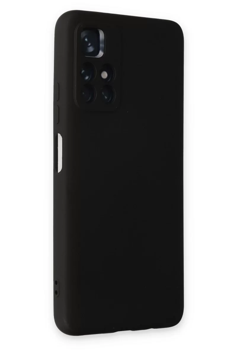 Newface Xiaomi Redmi Note 11T Kılıf Nano içi Kadife Silikon - Siyah