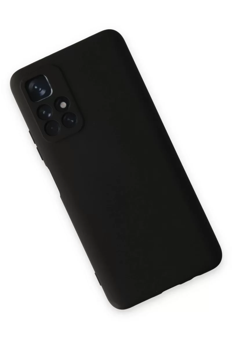Newface Xiaomi Redmi Note 11T Kılıf Nano içi Kadife Silikon - Siyah