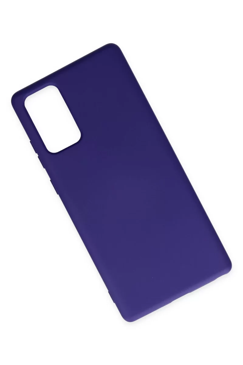 Newface Samsung Galaxy Note 20 Kılıf Nano içi Kadife Silikon - Mor