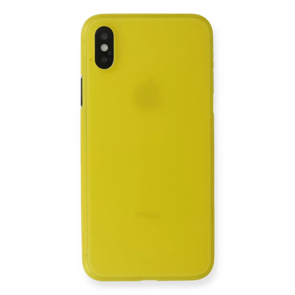 Newface Apple iPhone X Kılıf PP Ultra İnce Kapak - Sarı