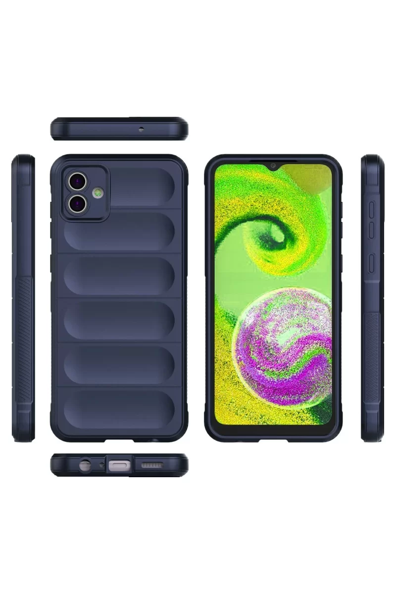 Newface Samsung Galaxy A04E Kılıf Optimum Silikon - Lacivert