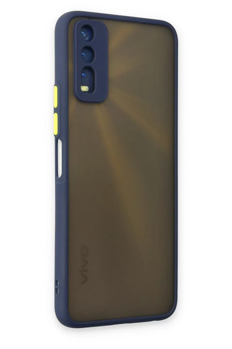 Newface Vivo Y11S Kılıf Montreal Silikon Kapak - Lacivert