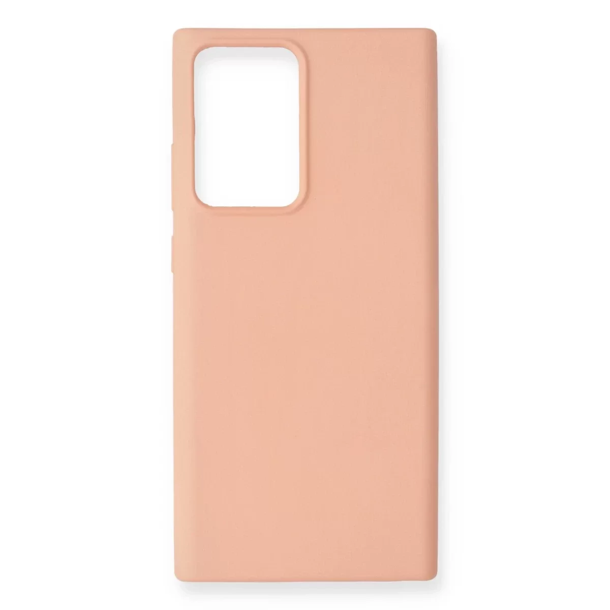Newface Samsung Galaxy Note 20 Ultra Kılıf Nano içi Kadife Silikon - Pudra