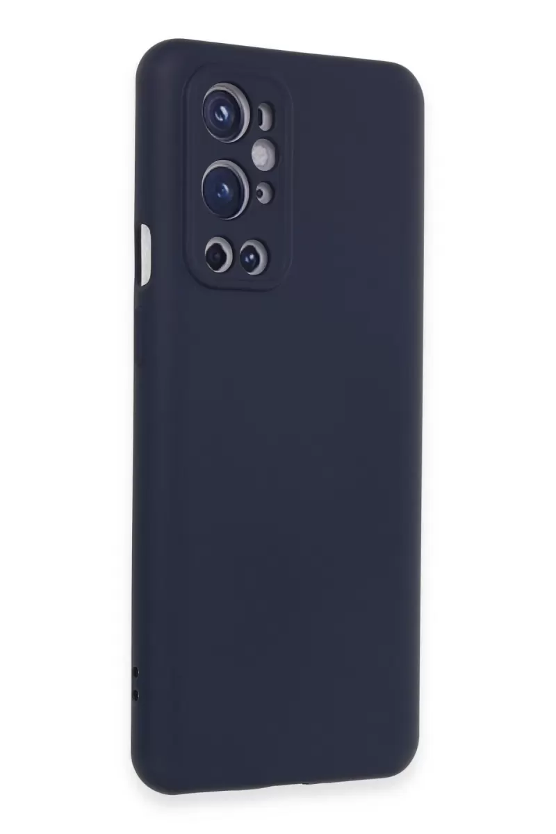 Newface One Plus 9 Pro Kılıf Nano içi Kadife Silikon - Lacivert