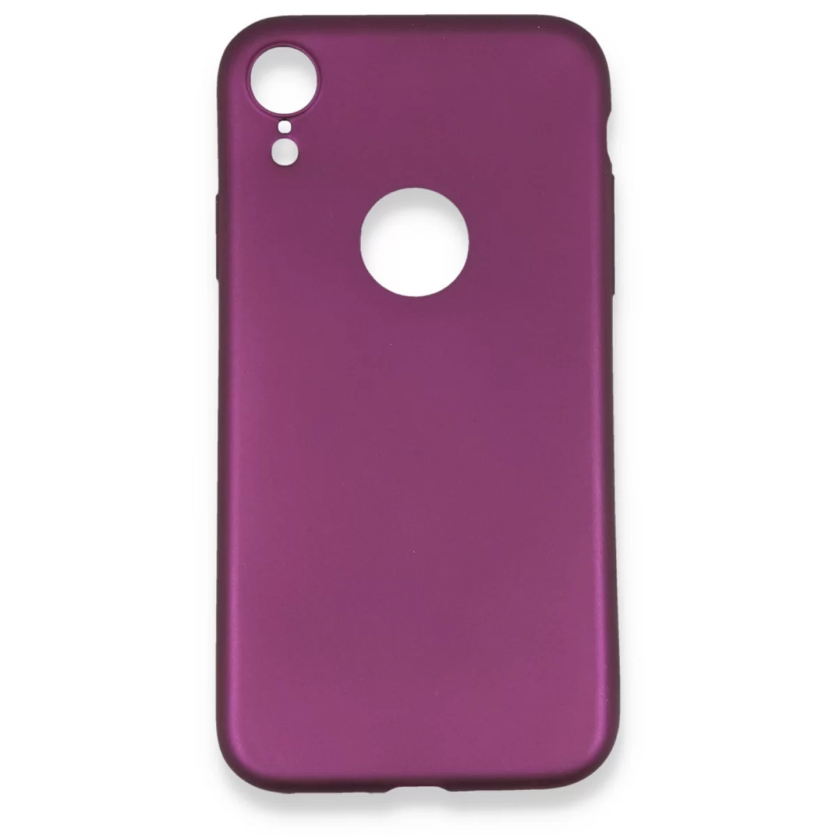 Newface Apple iPhone XR Kılıf First Silikon - Mürdüm