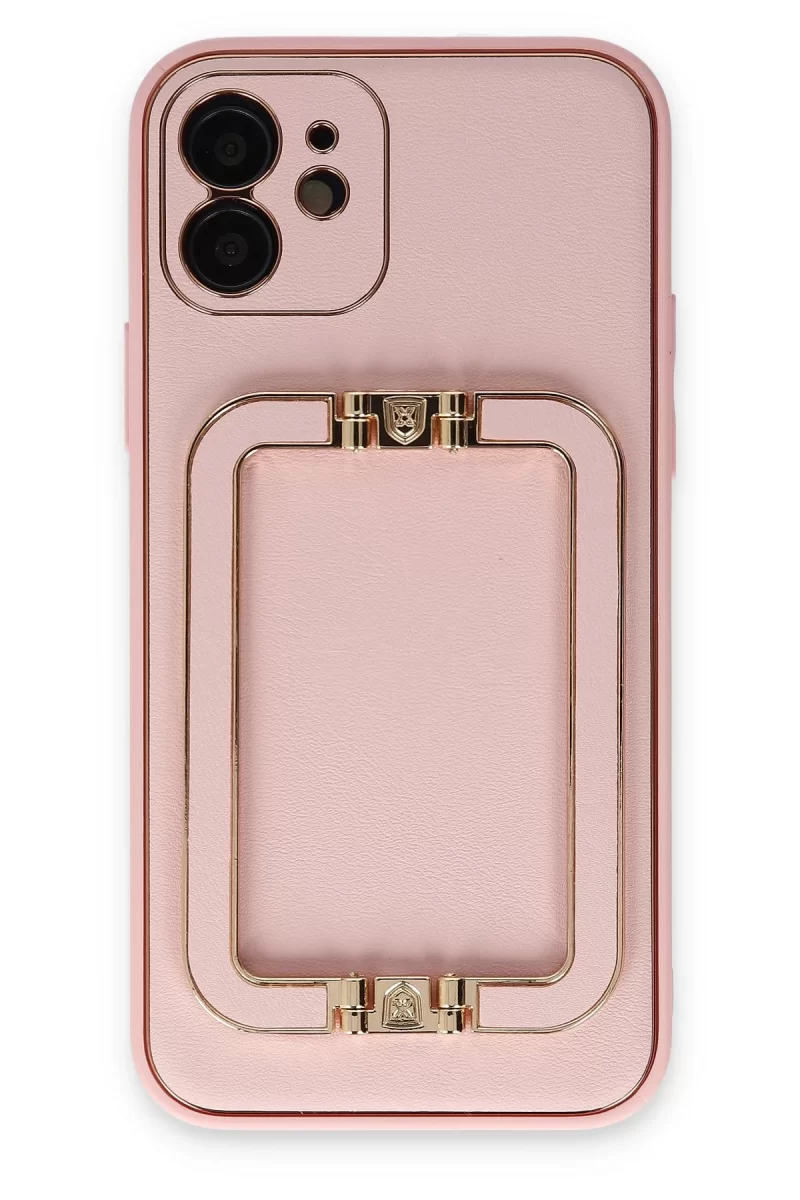 Newface Apple iPhone 12 Kılıf Coco Elit Kapak - Pembe