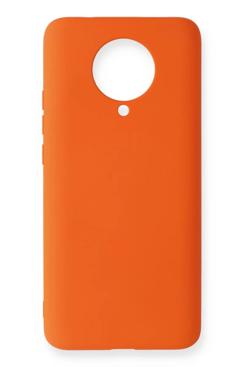 Newface Xiaomi Redmi K30 Pro Kılıf Nano içi Kadife Silikon - Turuncu