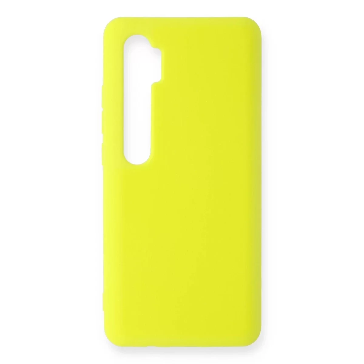 Newface Xiaomi Mi Note 10 Lite Kılıf Nano içi Kadife Silikon - Sarı