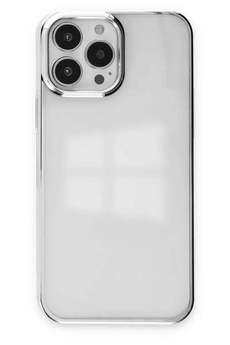 Newface Apple iPhone 14 Pro Kılıf Element Silikon - Gümüş