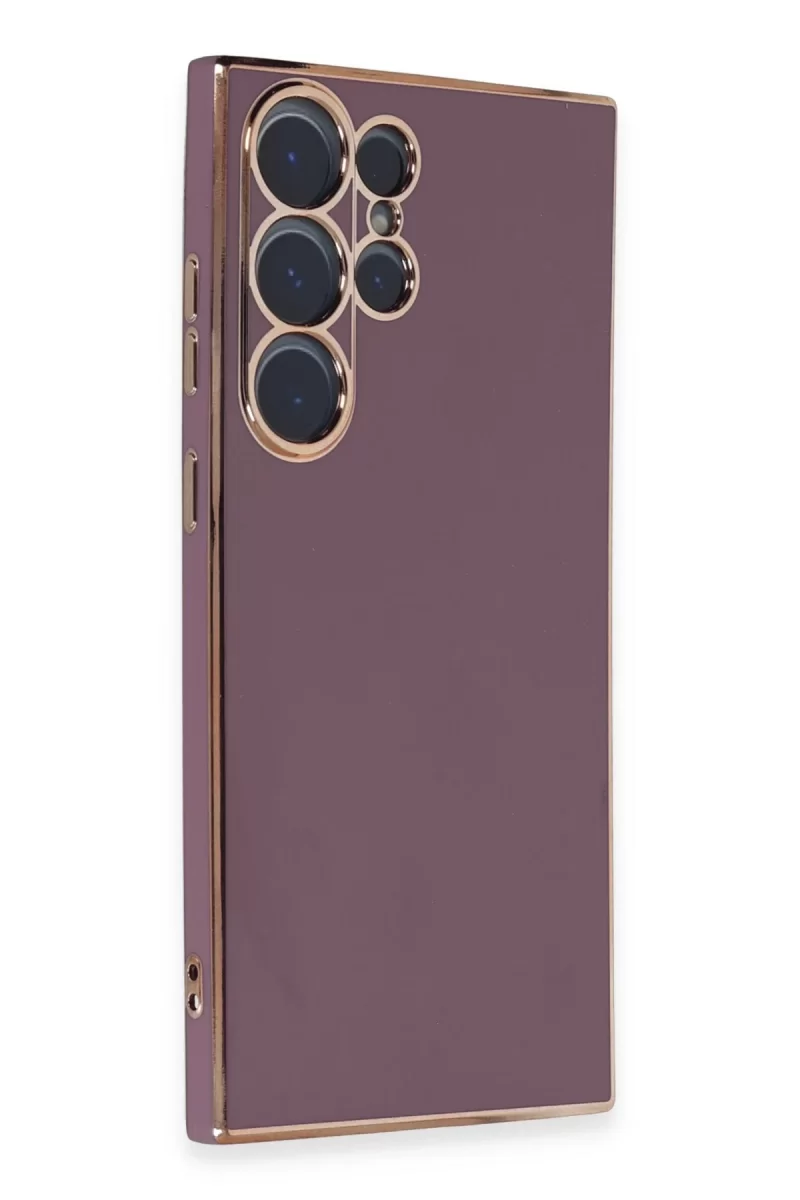 Newface Samsung Galaxy S23 Ultra Kılıf Volet Silikon - Mor