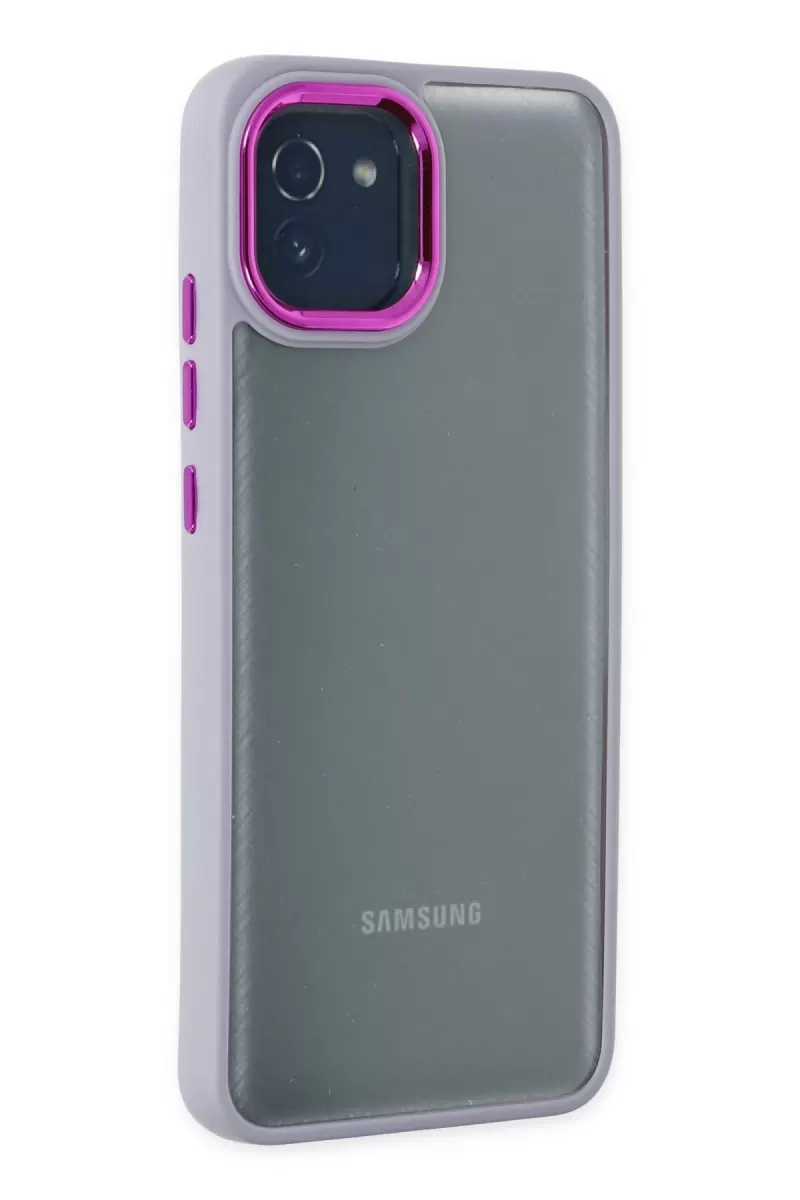Newface Samsung Galaxy A03 Kılıf Dora Kapak - Lila