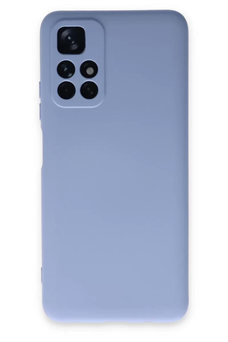 Newface Xiaomi Redmi Note 11T Kılıf Nano içi Kadife Silikon - Lila