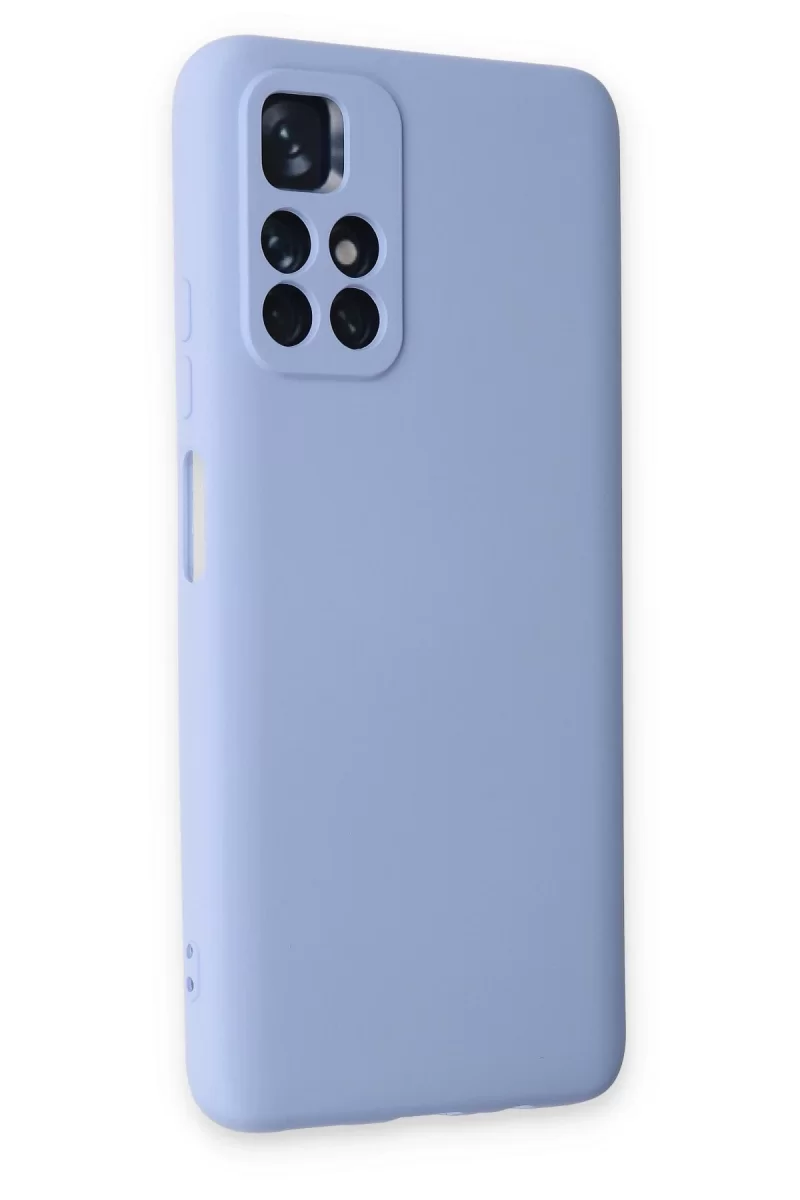 Newface Xiaomi Redmi Note 11T Kılıf Nano içi Kadife Silikon - Lila