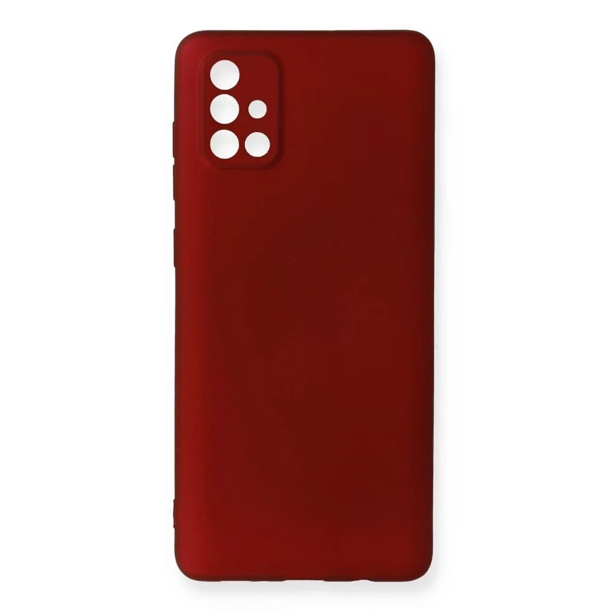 Newface Samsung Galaxy A71 Kılıf First Silikon - Bordo