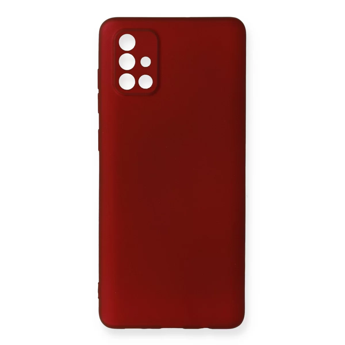 Newface Samsung Galaxy A71 Kılıf First Silikon - Bordo