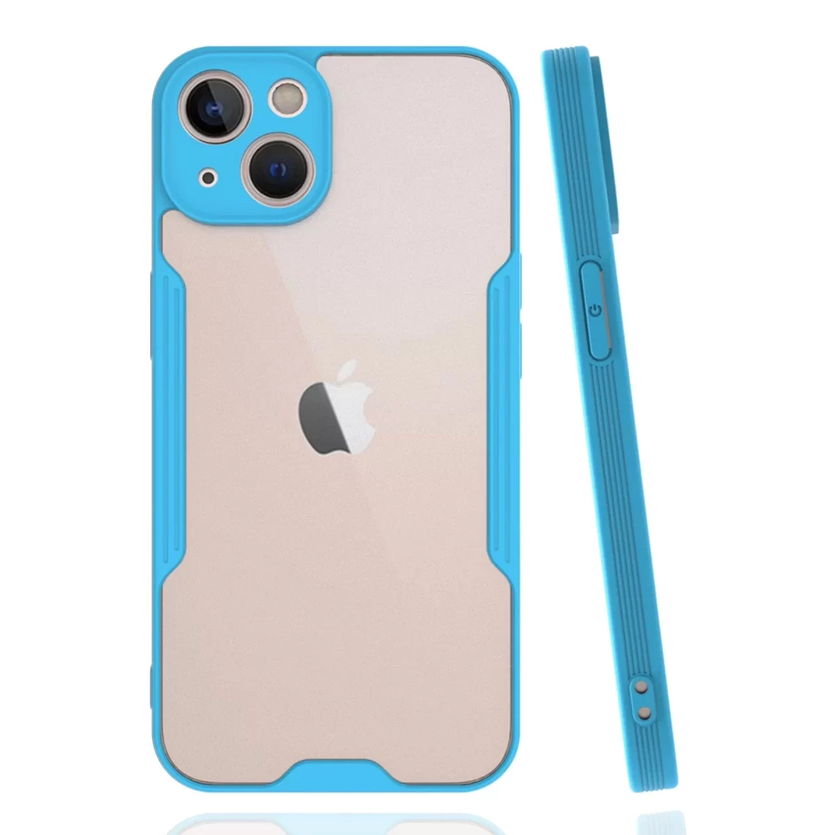 Newface Apple iPhone 14 Kılıf Platin Silikon - Mavi