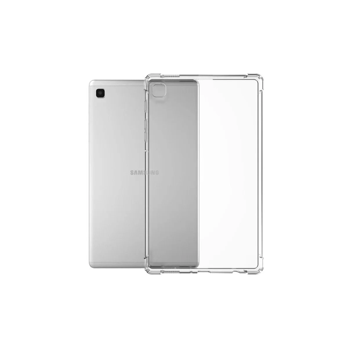 Newface Samsung Galaxy T220 Tab A7 Lite 8.7 Kılıf Anti Shock Tablet Silikon - Şeffaf
