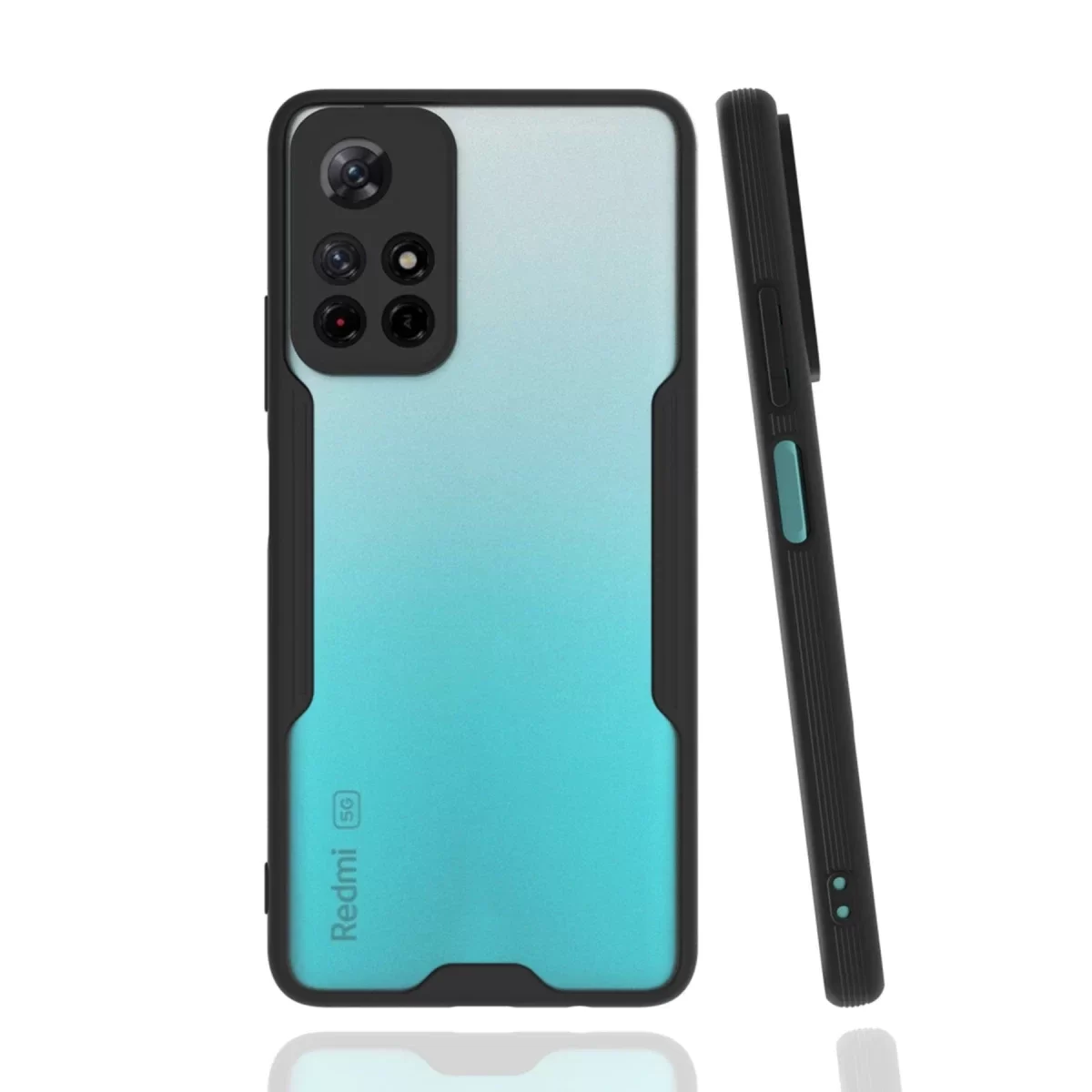 Newface Xiaomi Redmi Note 11T Kılıf Platin Silikon - Siyah