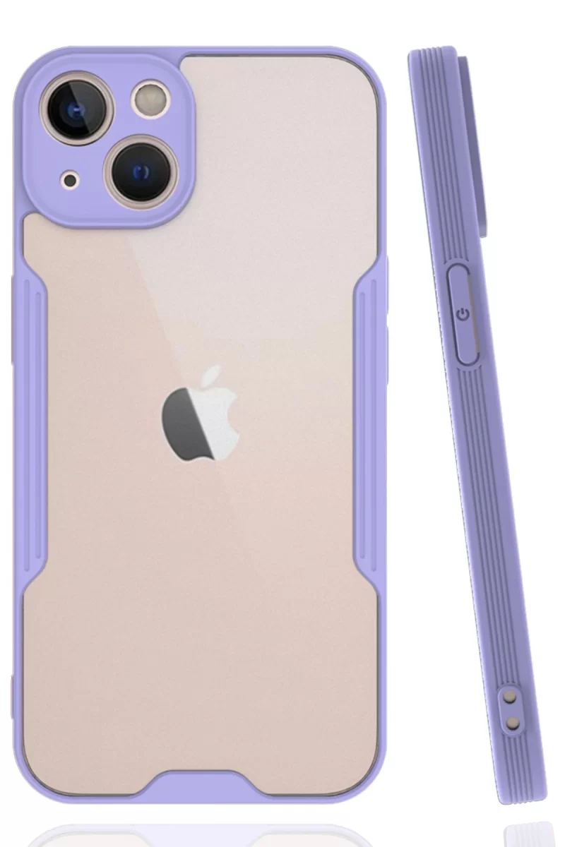 Newface Apple iPhone 14 Kılıf Platin Silikon - Lila