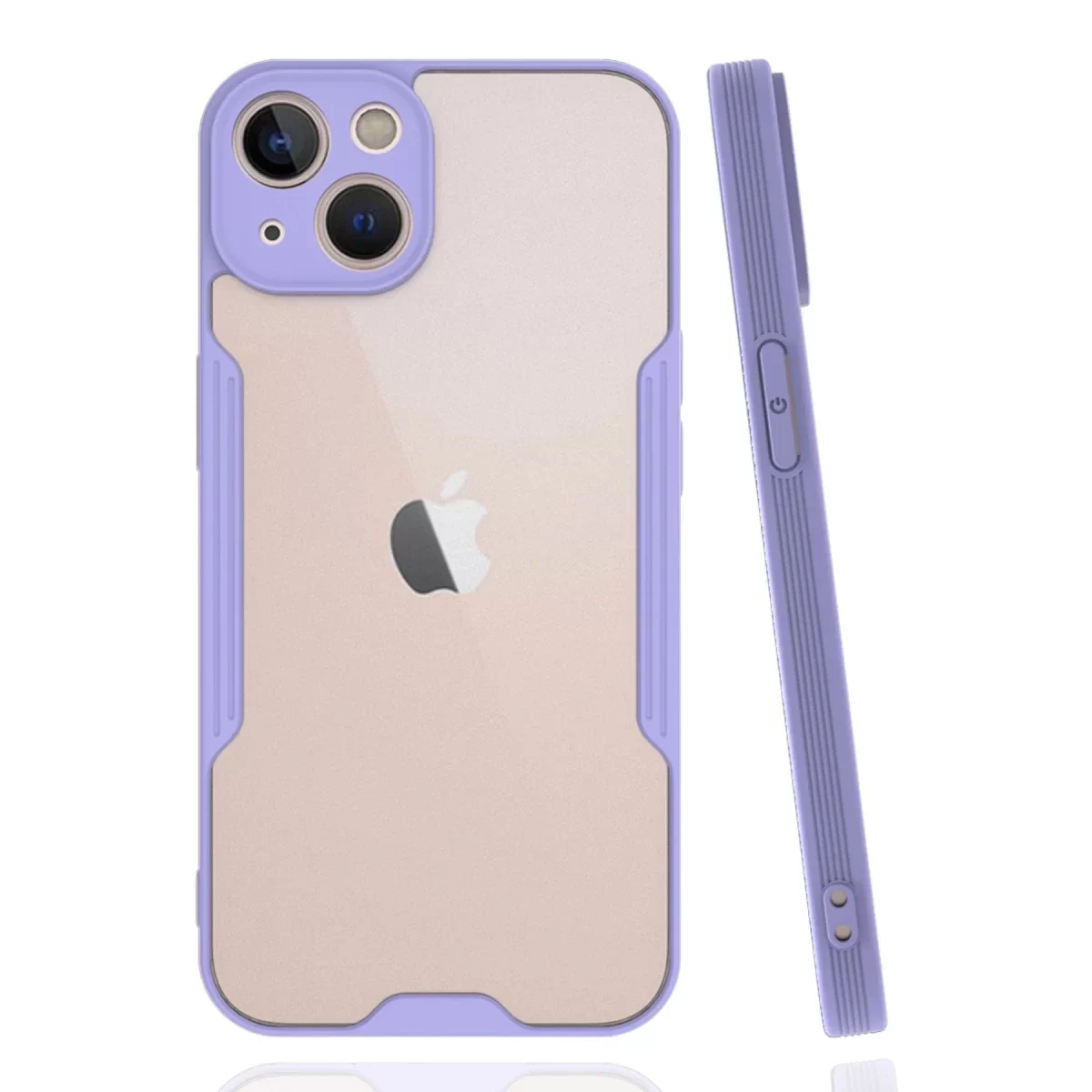 Newface Apple iPhone 14 Kılıf Platin Silikon - Lila