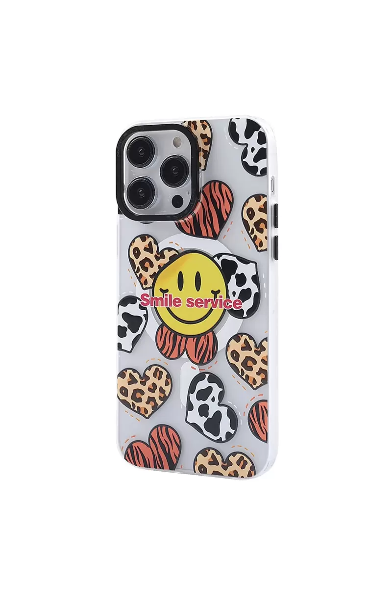 Newface Apple iPhone 14 Pro Kılıf Apollo Magneticsafe Desenli Kapak - Apollo Şeffaf - 2