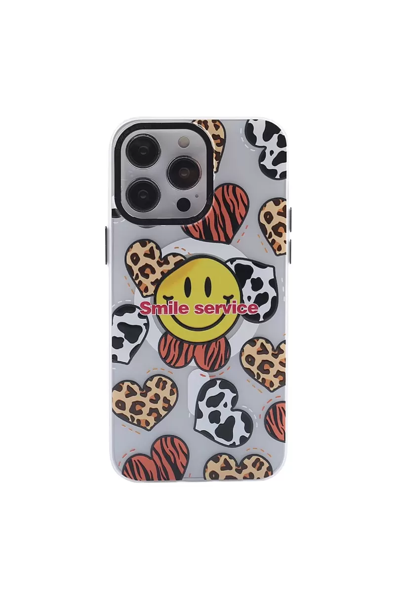 Newface Apple iPhone 14 Pro Kılıf Apollo Magneticsafe Desenli Kapak - Apollo Şeffaf - 2