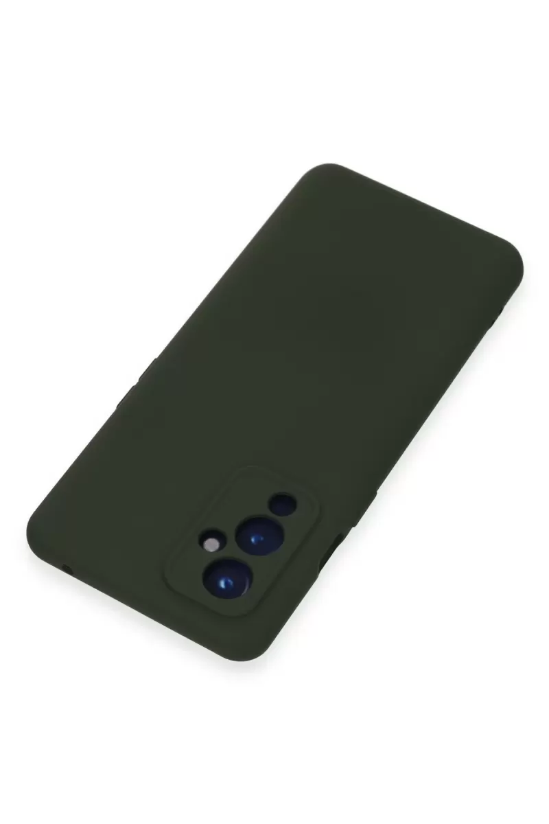 Newface One Plus 9 Kılıf Nano içi Kadife Silikon - Koyu Yeşil