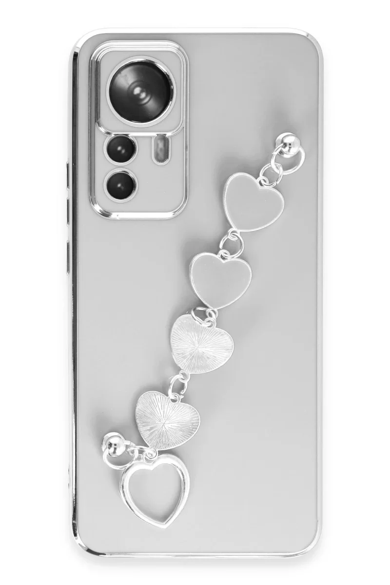 Newface Xiaomi Mi 12T Pro Kılıf Esila Silikon - Beyaz