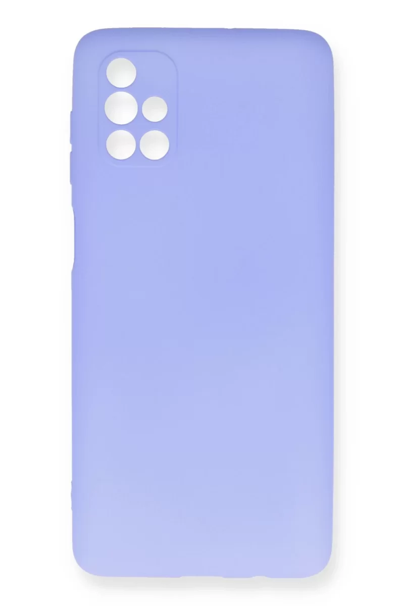 Newface Samsung Galaxy M51 Kılıf First Silikon - Lila