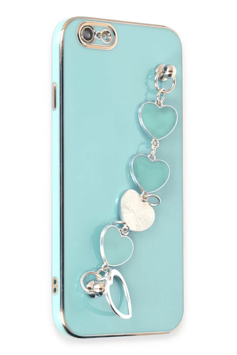 Newface Apple iPhone 6 Kılıf Esila Silikon - Su Yeşili