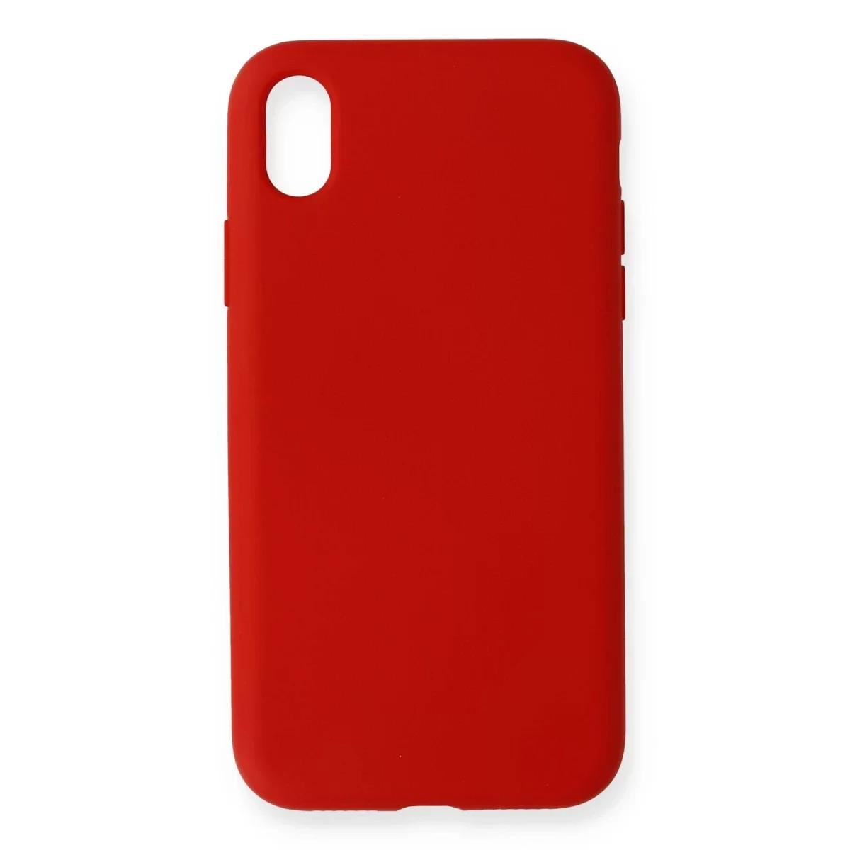 Newface Apple iPhone XR Kılıf Nano içi Kadife Silikon - Kırmızı