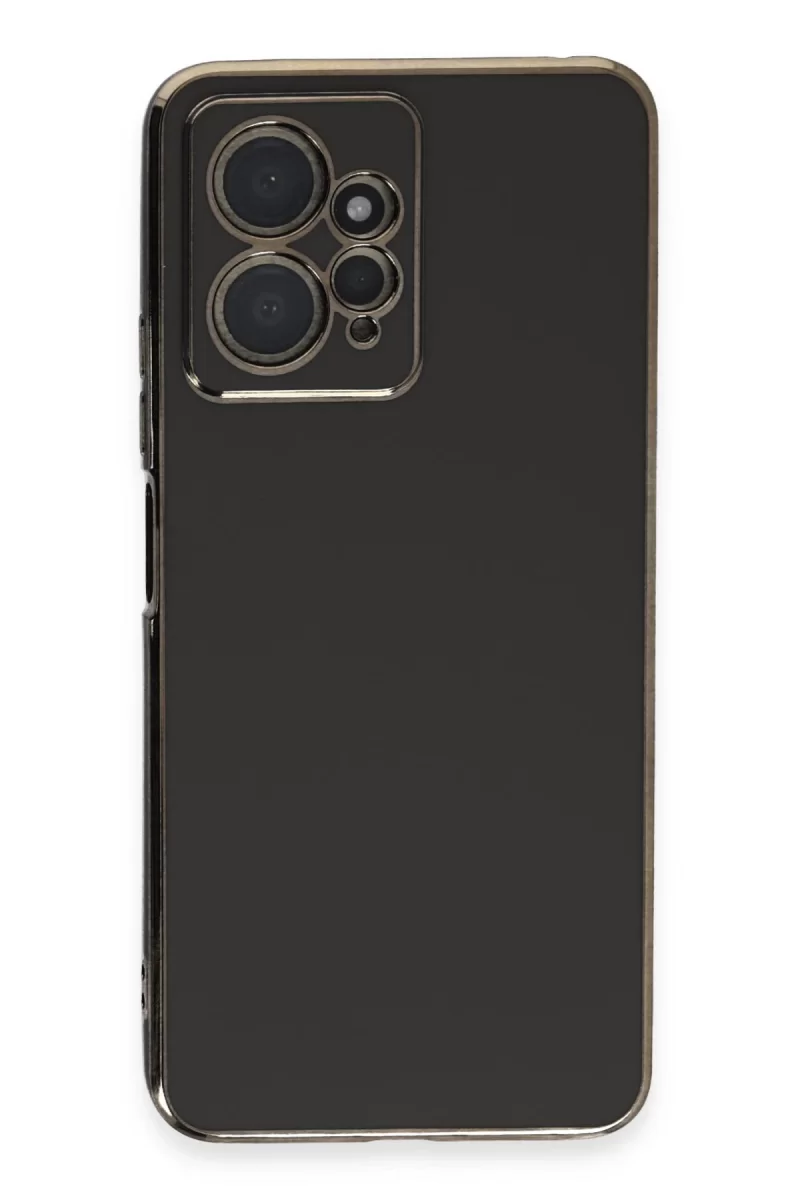 Newface Xiaomi Redmi Note 12 4G Kılıf Volet Silikon - Siyah