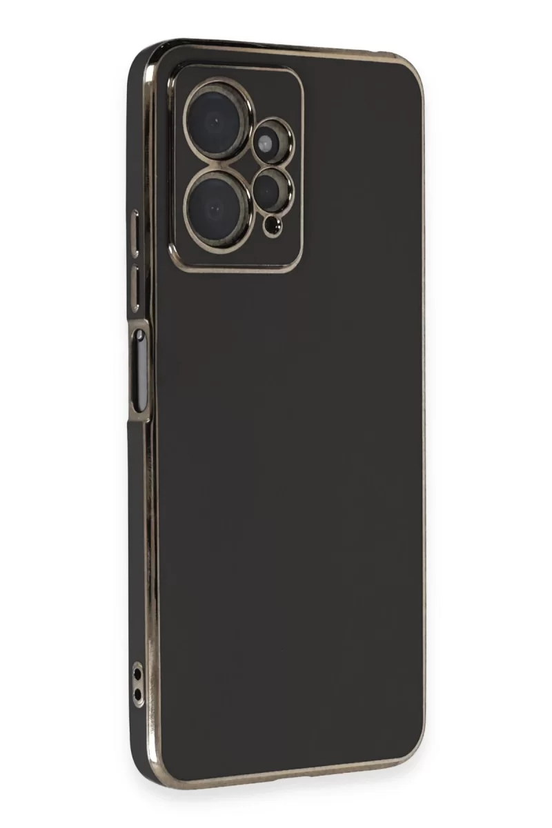 Newface Xiaomi Redmi Note 12 4G Kılıf Volet Silikon - Siyah