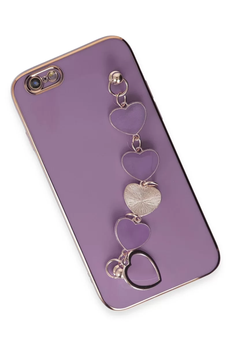 Newface Apple iPhone 6 Kılıf Esila Silikon - Mor
