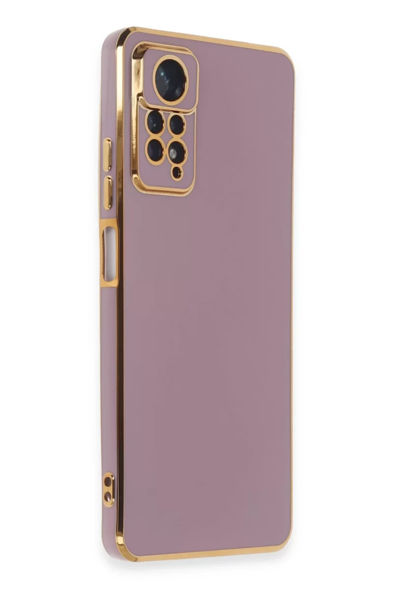 Newface Xiaomi Redmi Note 12 Pro 4G Kılıf Volet Silikon - Mor