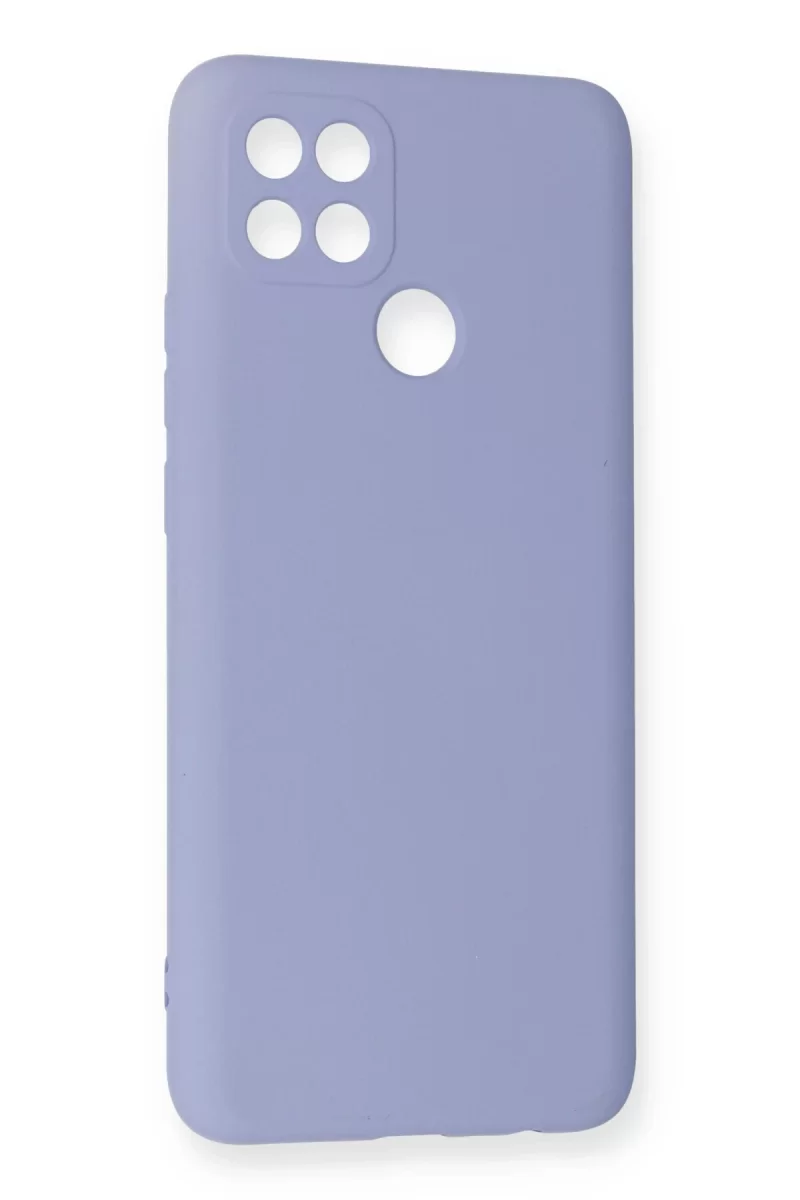 Newface Oppo A15 Kılıf Nano içi Kadife Silikon - Lila