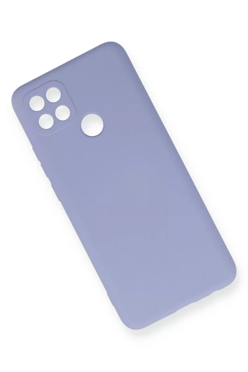 Newface Oppo A15 Kılıf Nano içi Kadife Silikon - Lila