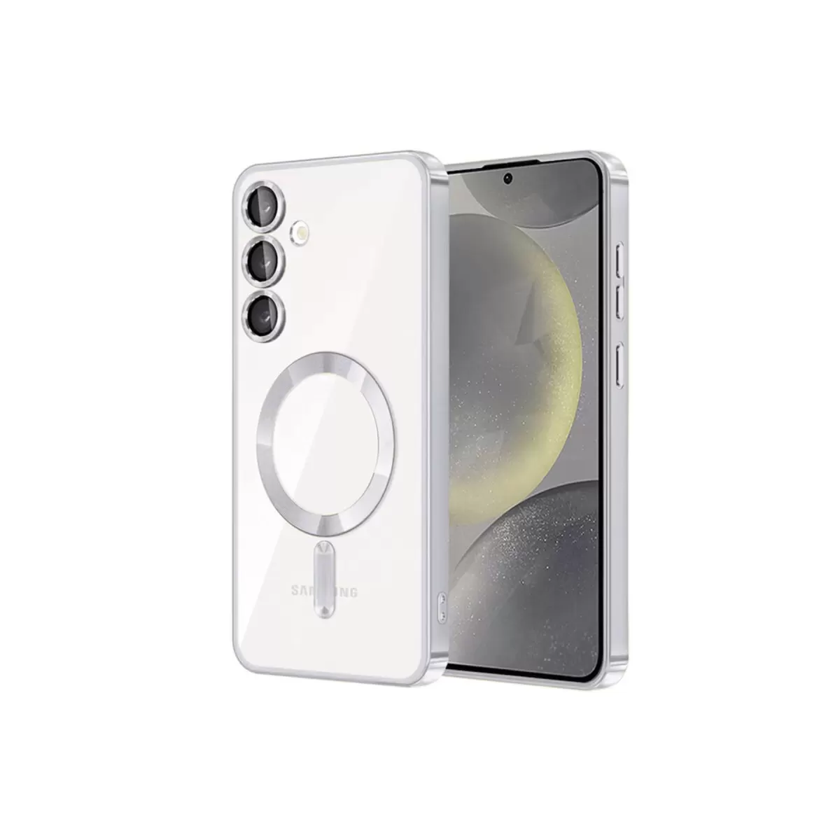 Newface Samsung Galaxy S24 Kılıf Kross Magneticsafe Kapak - Titan Gri