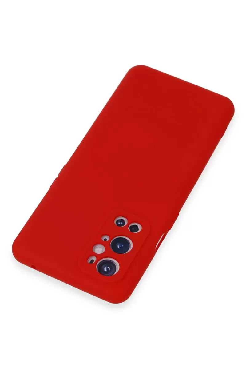 Newface One Plus 9 Pro Kılıf Nano içi Kadife Silikon - Kırmızı