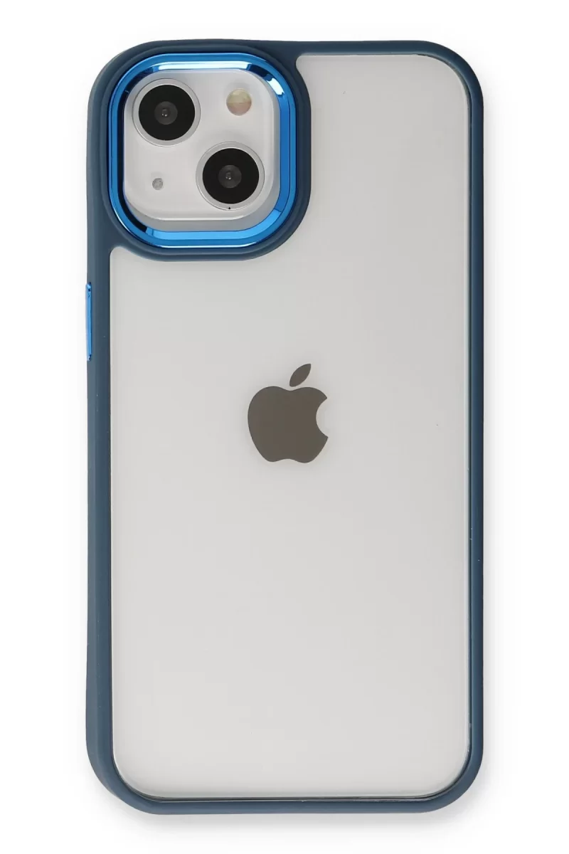 Newface Apple iPhone 14 Plus Kılıf Dora Kapak - Mavi