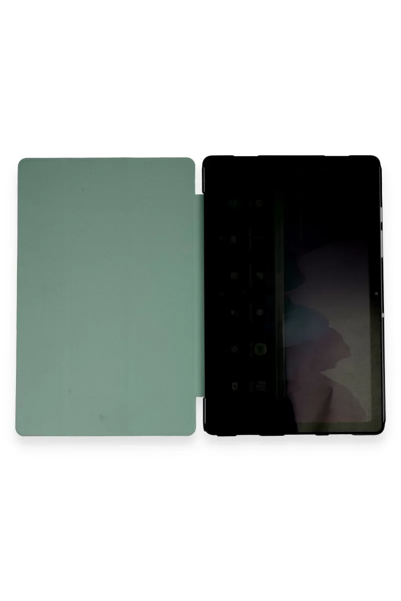 Newface Samsung Galaxy X200 Tab A8 10.5 Kılıf Tablet Smart Kılıf - Koyu Yeşil