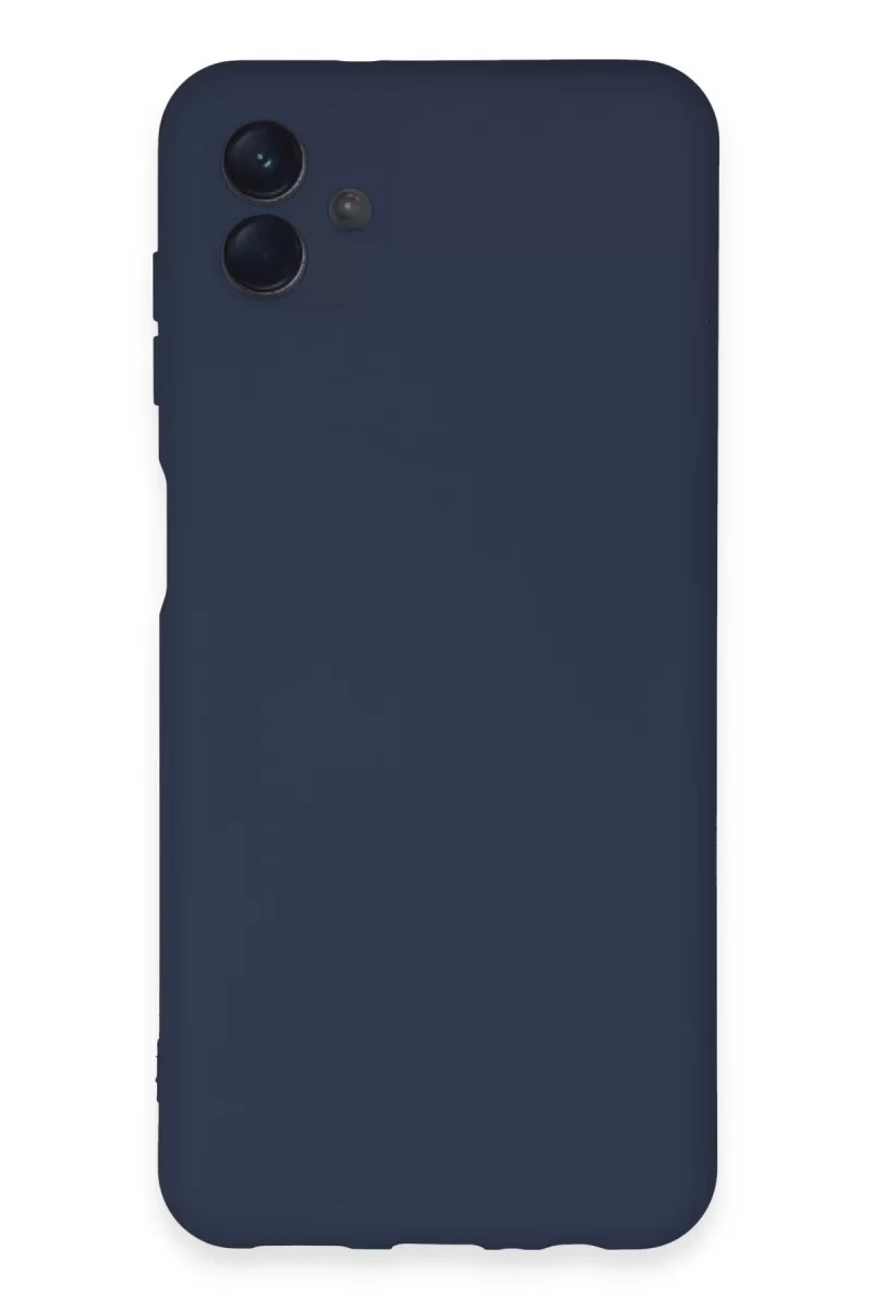 Newface Samsung Galaxy A04E Kılıf Nano içi Kadife Silikon - Lacivert