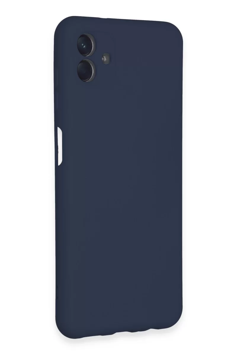 Newface Samsung Galaxy A04E Kılıf Nano içi Kadife Silikon - Lacivert