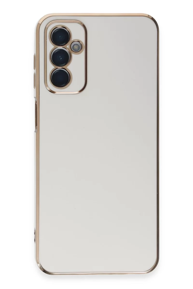 Newface Samsung Galaxy A14 4G Kılıf Volet Silikon - Beyaz