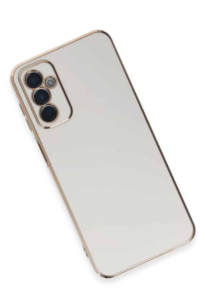 Newface Samsung Galaxy A14 4G Kılıf Volet Silikon - Beyaz